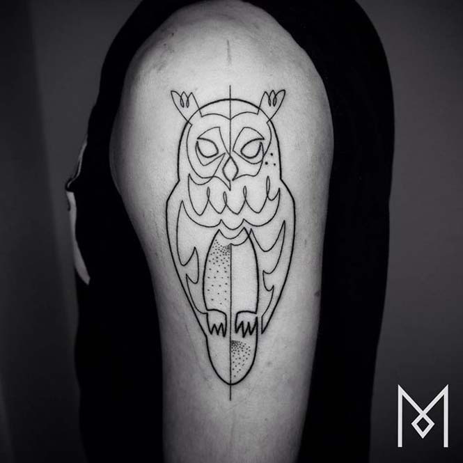 Τατουάζ με μια γραμμή από τον Mo Ganji (8)