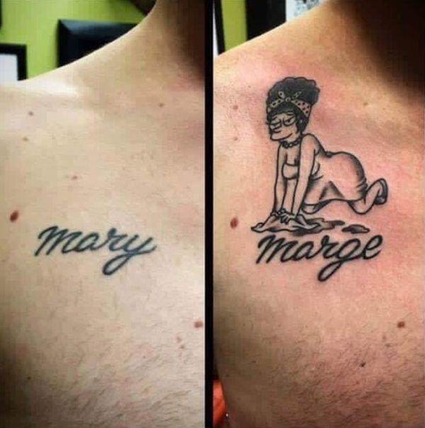 Μετατροπή τατουάζ μετά τον χωρισμό με την Mary | Φωτογραφία της ημέρας