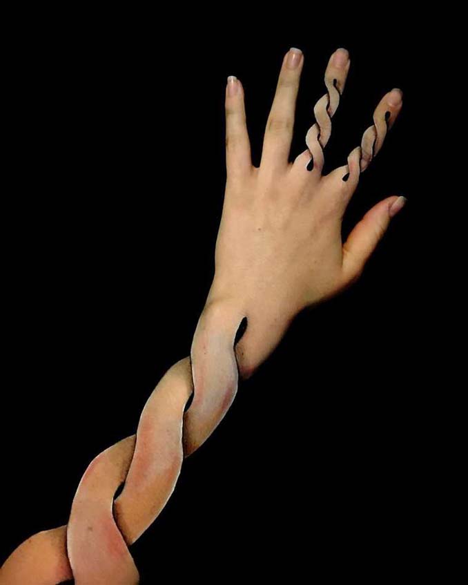 Απίστευτες οφθαλμαπάτες με bodypainting χεριών (18)