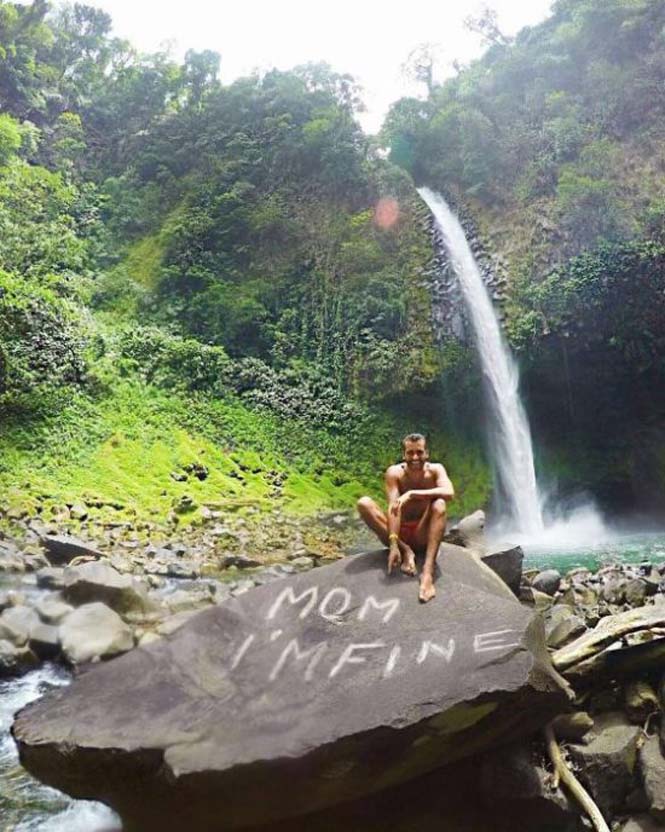 Χρήστης του Instagram γυρίζει τον κόσμο με το μήνυμα «Μαμά είμαι καλά» (2)