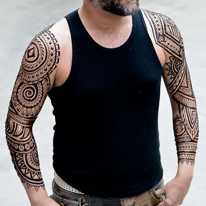 Menna: Η τάση κατά την οποία άνδρες κάνουν περίτεχνα τατουάζ χένα (21)