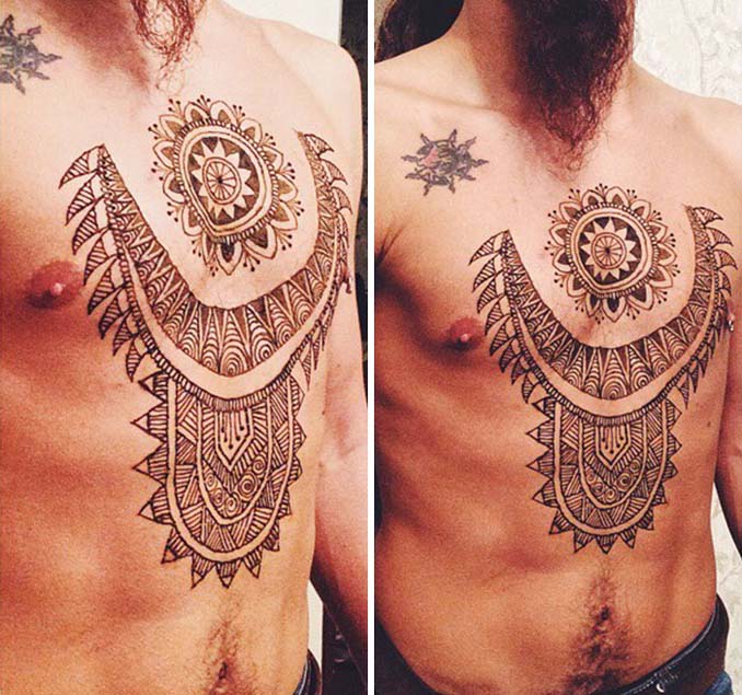 Menna: Η τάση κατά την οποία άνδρες κάνουν περίτεχνα τατουάζ χένα (27)