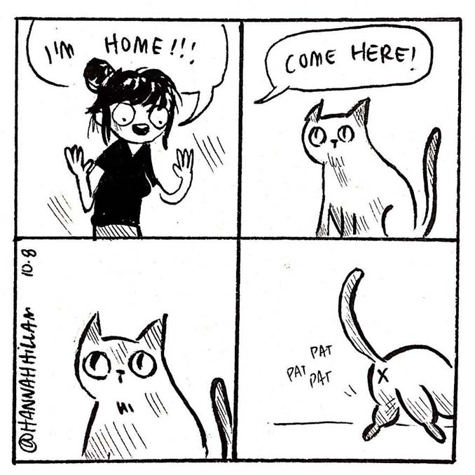 Σκιτσογράφος δείχνει πώς είναι να ζεις με γάτες (14)