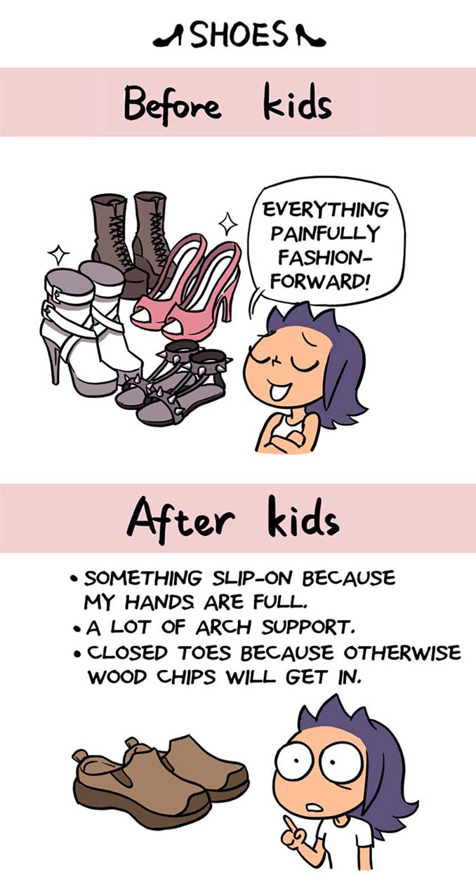 Πριν και μετά τα παιδιά - Διασκεδαστικά σκίτσα (2)