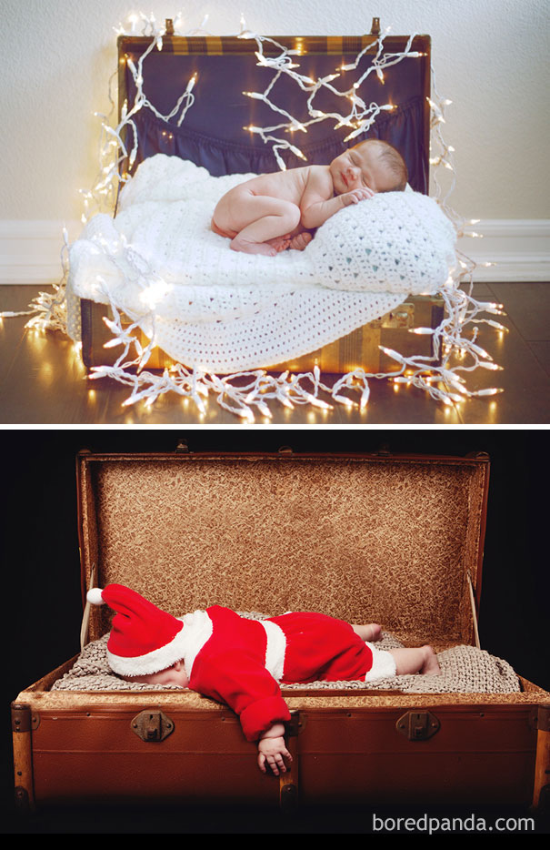 Προσδοκίες vs πραγματικότητα: Μωρά σε χριστουγεννιάτικες φωτογραφίσεις (8)
