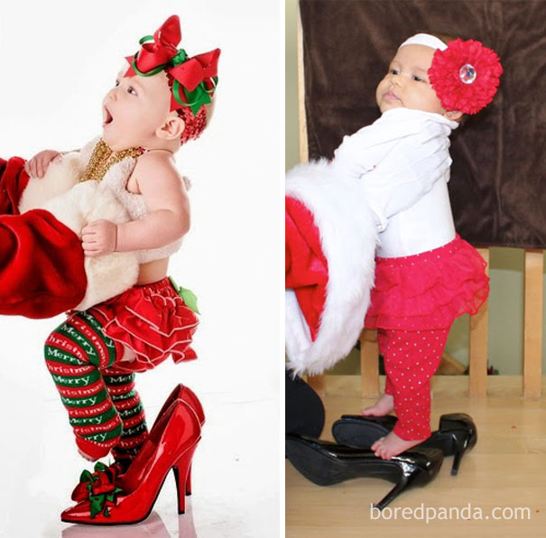 Προσδοκίες vs πραγματικότητα: Μωρά σε χριστουγεννιάτικες φωτογραφίσεις (11)