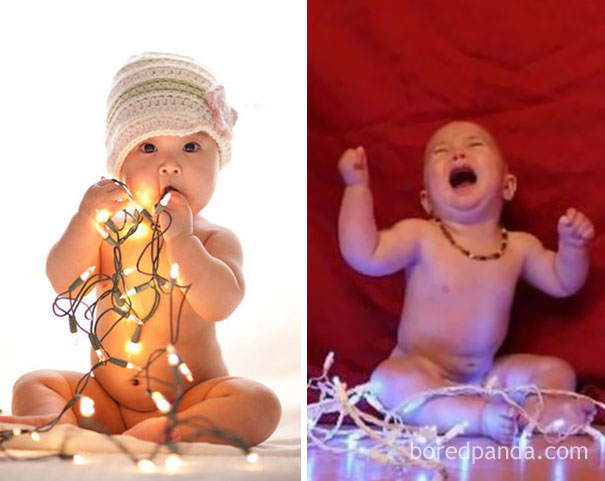Προσδοκίες vs πραγματικότητα: Μωρά σε χριστουγεννιάτικες φωτογραφίσεις (15)
