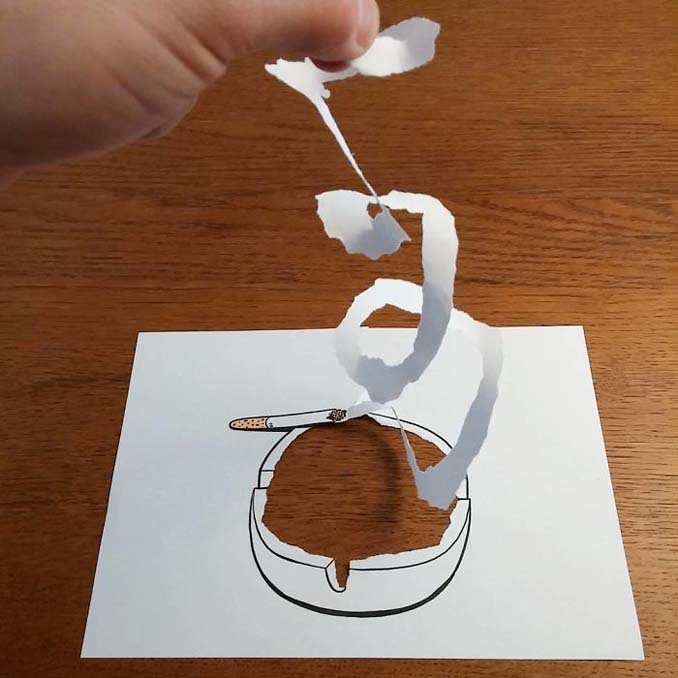 Σκιτσογράφος ζωντανεύει τα σκίτσα του χρησιμοποιώντας έξυπνα 3D τρικ (5)