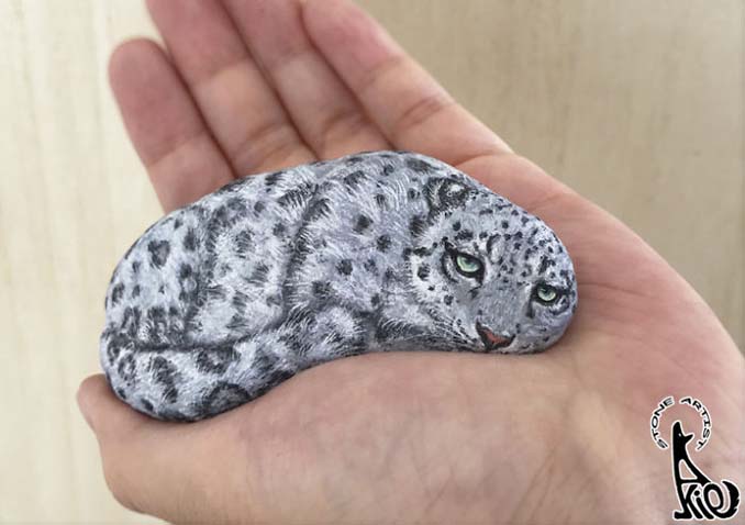 Ζωγραφίζοντας εκπληκτικές φιγούρες ζώων πάνω σε πέτρες (19)