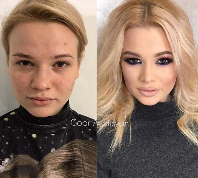 Εκπληκτικές περιπτώσεις γυναικών που μεταμορφώθηκαν με το μακιγιάζ (15)