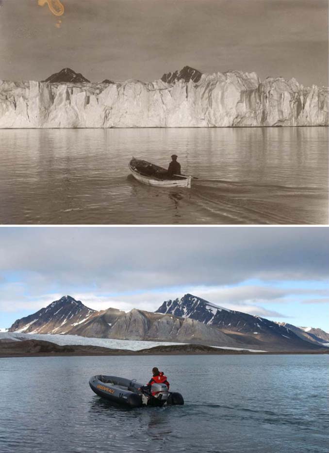 Η κλιματική αλλαγή μέσα από σοκαριστικές φωτογραφίες των παγετώνων της Αρκτικής (1)