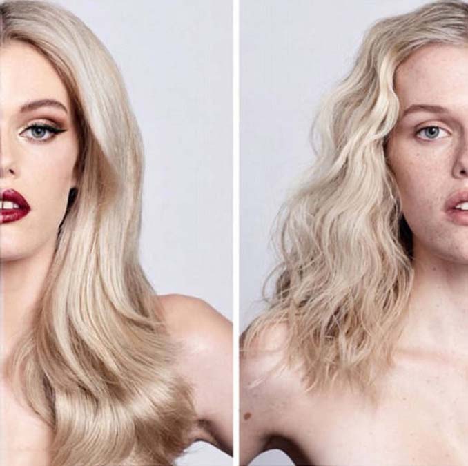 Make up artist ξεκίνησε μια πρόκληση που δείχνει την ομορφιά των γυναικών πριν και μετά το μακιγιάζ (2)
