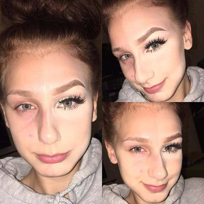 Make up artist ξεκίνησε μια πρόκληση που δείχνει την ομορφιά των γυναικών πριν και μετά το μακιγιάζ (10)