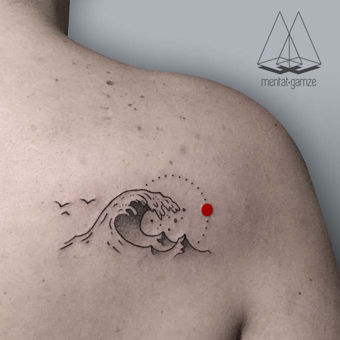 Τατουάζ με κόκκινη κουκκίδα (5)