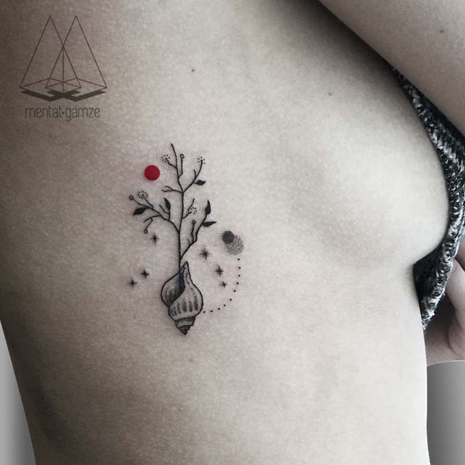 Τατουάζ με κόκκινη κουκκίδα (9)