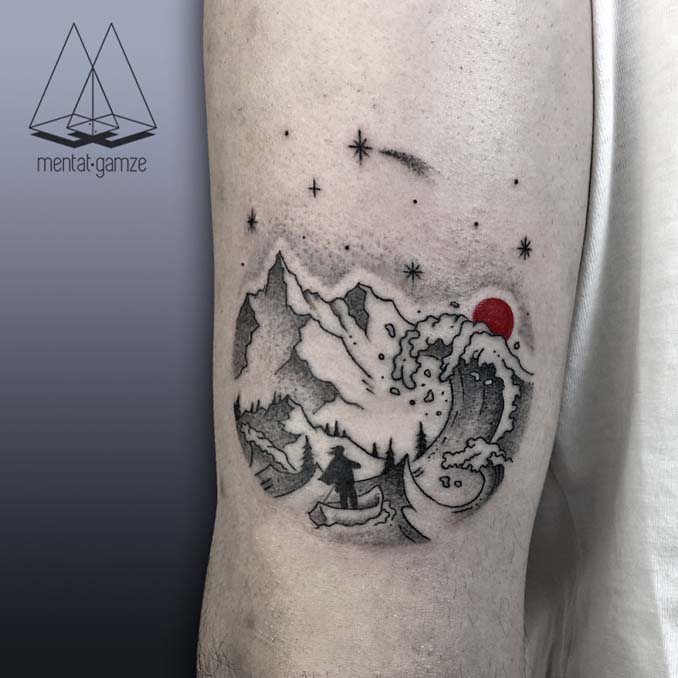 Τατουάζ με κόκκινη κουκκίδα (11)