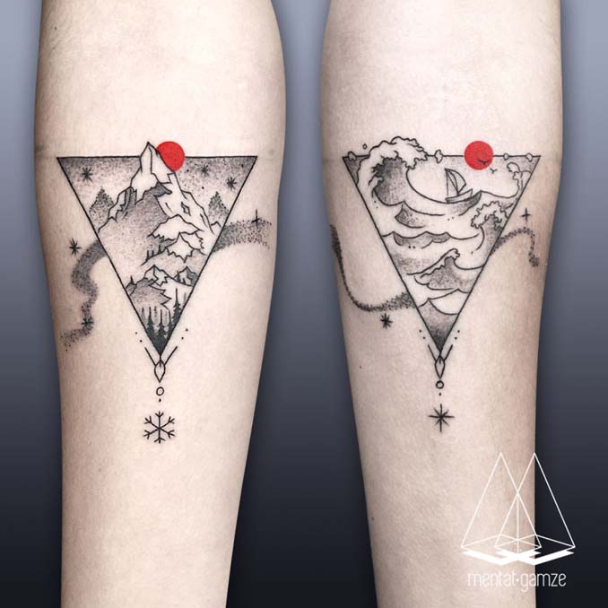 Τατουάζ με κόκκινη κουκκίδα (14)