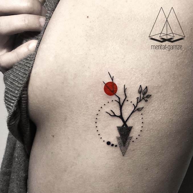 Τατουάζ με κόκκινη κουκκίδα (15)