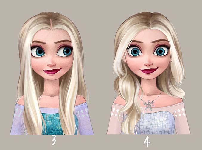 Πριγκίπισσες της Disney με διαφορετικά χτενίσματα (6)