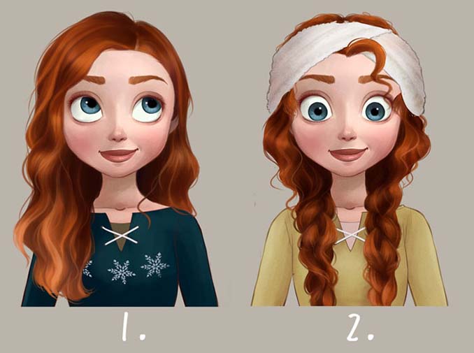 Πριγκίπισσες της Disney με διαφορετικά χτενίσματα (11)