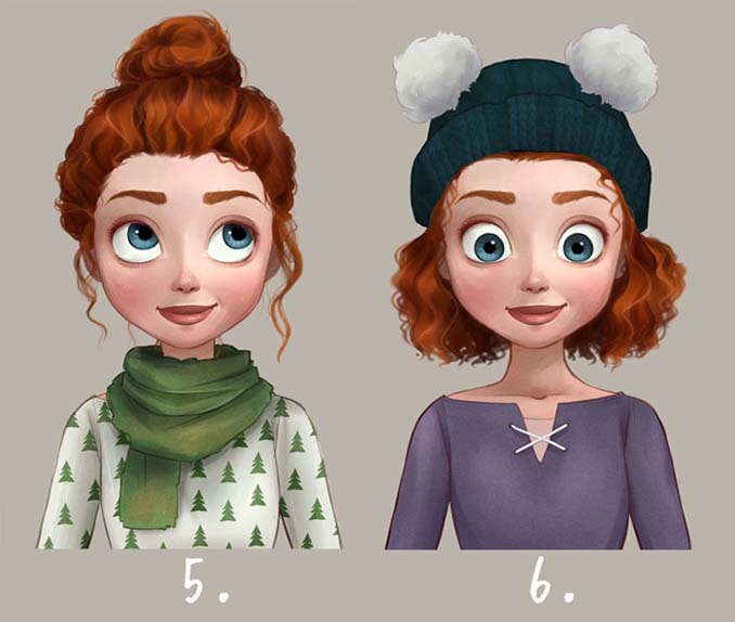 Πριγκίπισσες της Disney με διαφορετικά χτενίσματα (13)