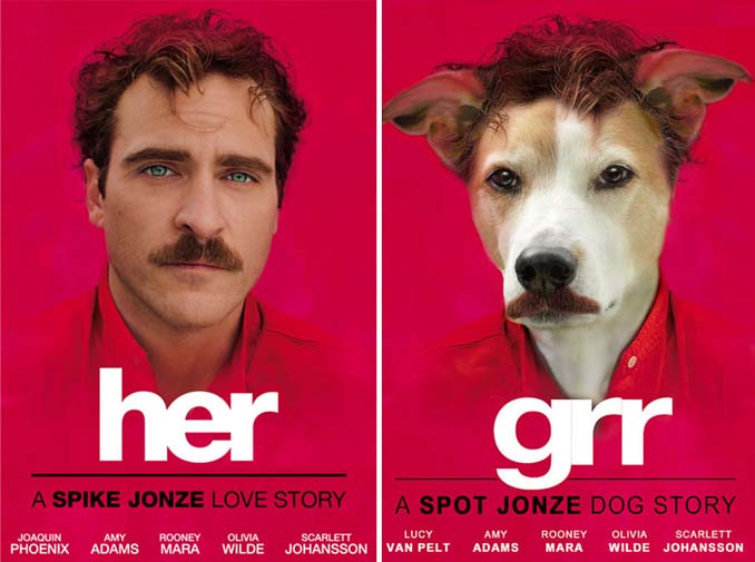 Σκύλος πρωταγωνιστεί σε αφίσες διάσημων ταινιών (4)