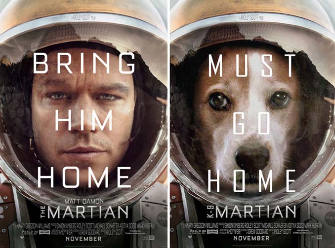 Σκύλος πρωταγωνιστεί σε αφίσες διάσημων ταινιών (5)
