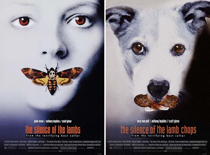 Σκύλος πρωταγωνιστεί σε αφίσες διάσημων ταινιών (8)