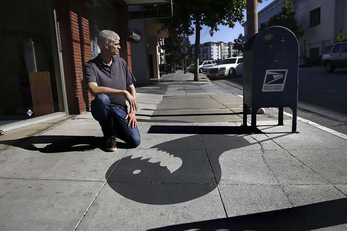 Street artist σχεδίασε ψεύτικες σκιές για να μπερδέψει τους περαστικούς (3)