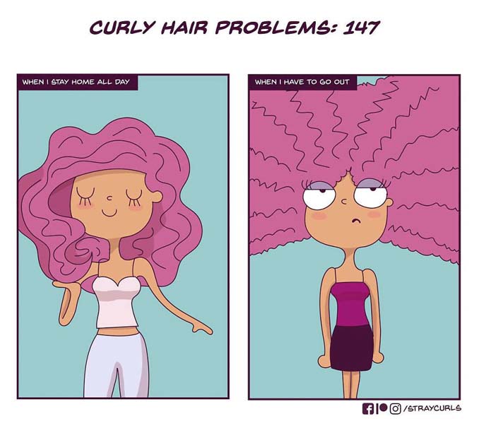 Χιουμοριστικά σκίτσα δείχνουν πώς είναι η καθημερινότητα με σγουρά μαλλιά (4)