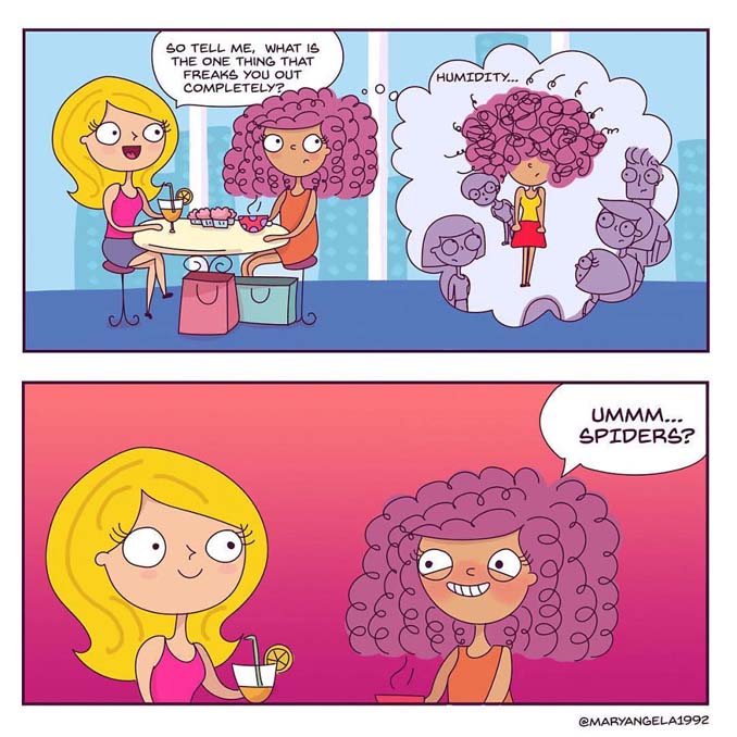 Χιουμοριστικά σκίτσα δείχνουν πώς είναι η καθημερινότητα με σγουρά μαλλιά (5)