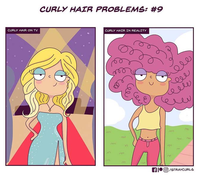 Χιουμοριστικά σκίτσα δείχνουν πώς είναι η καθημερινότητα με σγουρά μαλλιά (7)