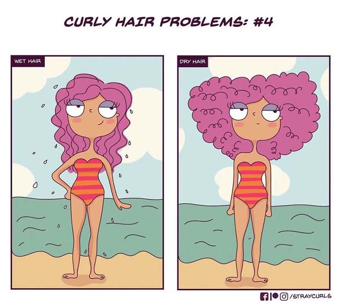 Χιουμοριστικά σκίτσα δείχνουν πώς είναι η καθημερινότητα με σγουρά μαλλιά (8)