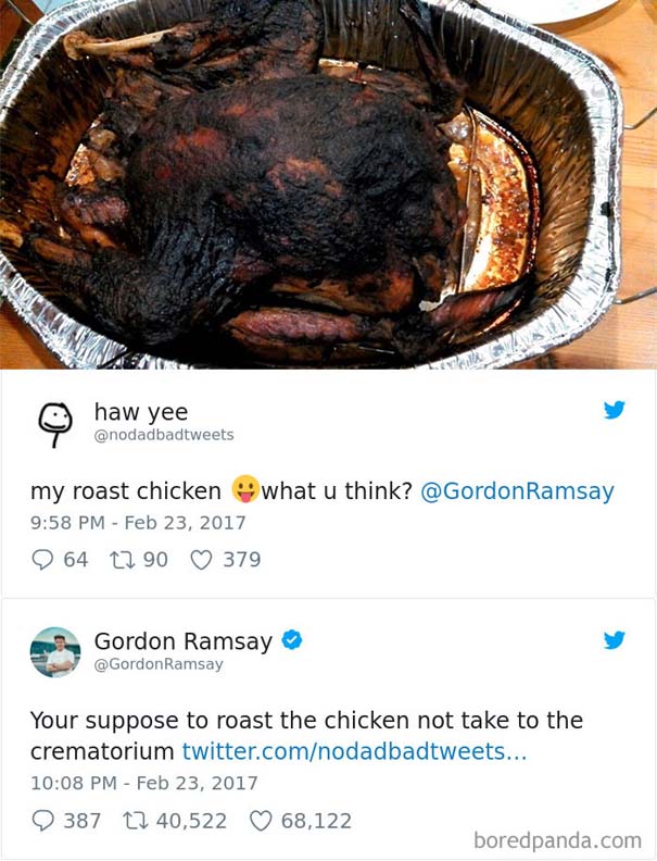 Ερασιτέχνες σεφ τουιτάρουν την μαγειρική τους στον Gordon Ramsay και αυτός τους απαντάει (15)