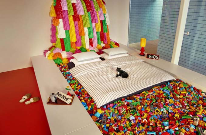 Υπνοδωμάτιο φτιαγμένο από Lego (6)