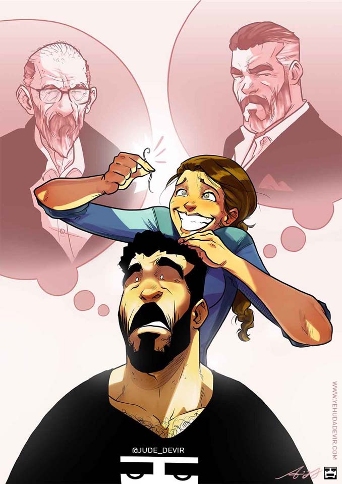 Καλλιτέχνης συνεχίζει να σκιτσογραφεί τη ζωή με τη γυναίκα του σε 15 νέα χιουμοριστικά comics (5)