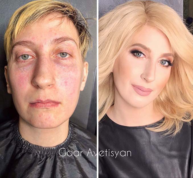 Γυναίκες πριν και μετά την μεταμόρφωση με μακιγιάζ που μοιάζουν άλλος άνθρωπος (2)