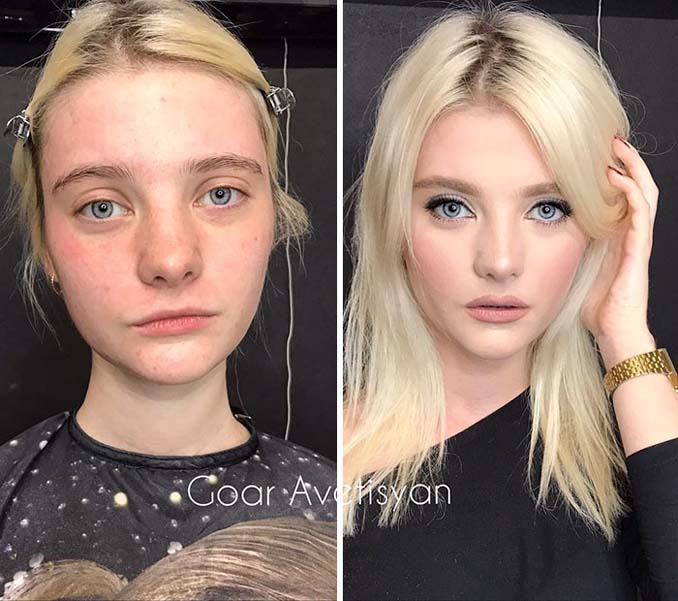 Γυναίκες πριν και μετά την μεταμόρφωση με μακιγιάζ που μοιάζουν άλλος άνθρωπος (13)