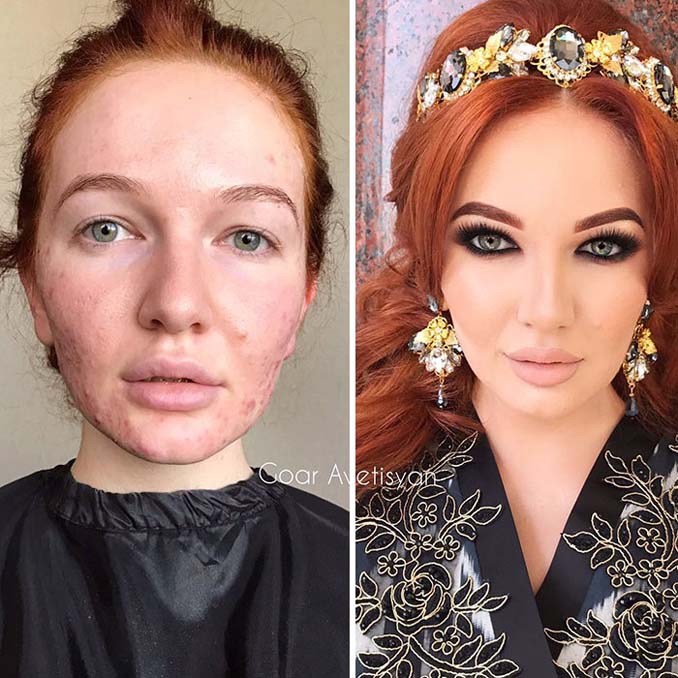 Γυναίκες πριν και μετά την μεταμόρφωση με μακιγιάζ που μοιάζουν άλλος άνθρωπος (14)