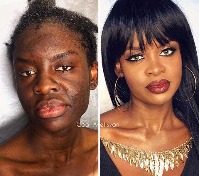 Γυναίκες πριν και μετά την μεταμόρφωση με μακιγιάζ που μοιάζουν άλλος άνθρωπος (20)