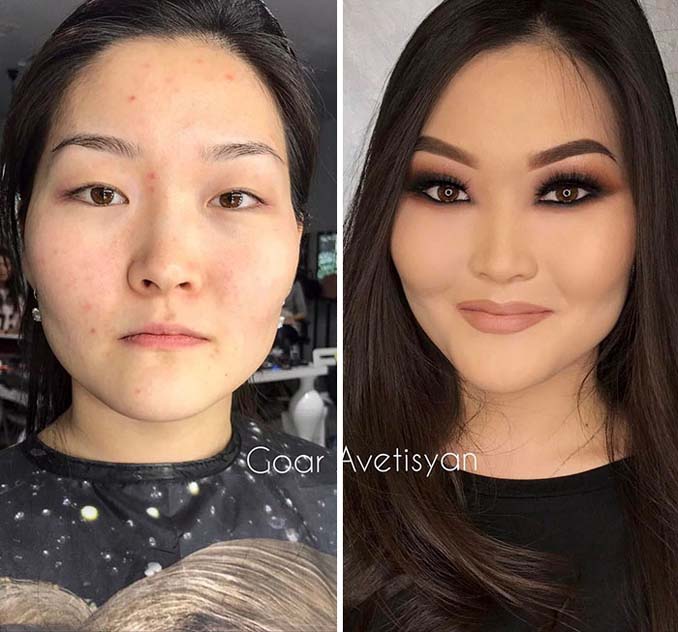Γυναίκες πριν και μετά την μεταμόρφωση με μακιγιάζ που μοιάζουν άλλος άνθρωπος (21)