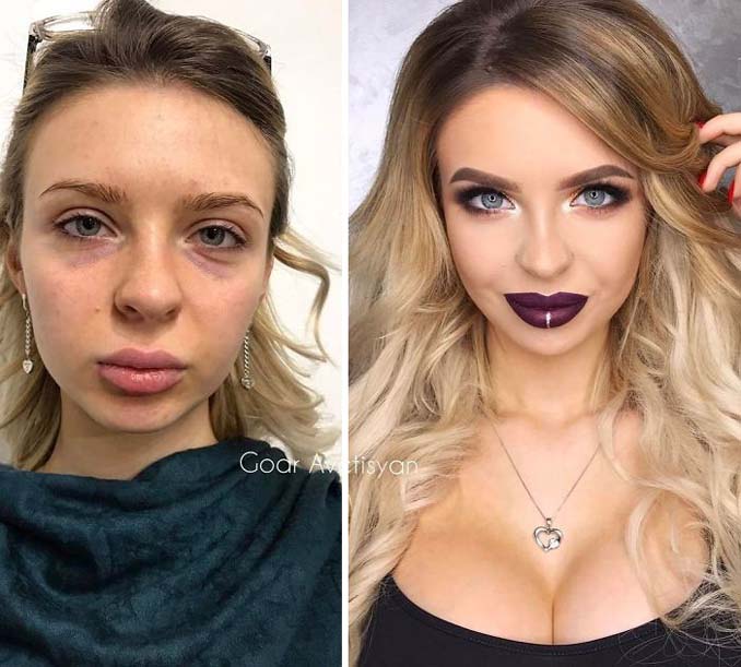 Γυναίκες πριν και μετά την μεταμόρφωση με μακιγιάζ που μοιάζουν άλλος άνθρωπος (24)