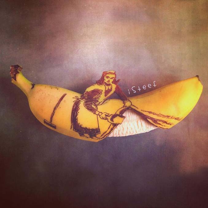 Καλλιτέχνης μετατρέπει μπανάνες σε έργα τέχνης και το αποτέλεσμα είναι απρόσμενα εντυπωσιακό (2)