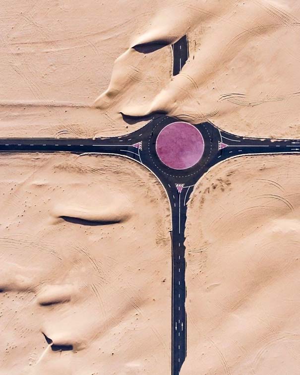 Εκπληκτικές φωτογραφίες δείχνουν την έρημο να κατακτά το Ντουμπάι και το Αμπού Ντάμπι (4)
