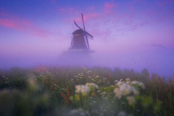 Φωτογραφίζοντας τους ανεμόμυλους της Ολλανδίας στην ομίχλη (4)