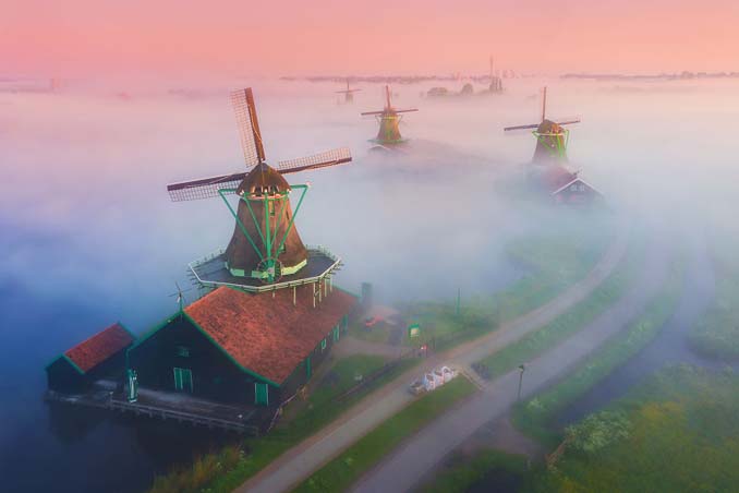 Φωτογραφίζοντας τους ανεμόμυλους της Ολλανδίας στην ομίχλη (9)