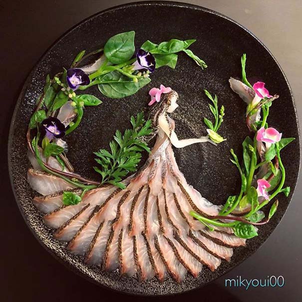 Σεφ μετατρέπει το σερβίρισμα sashimi σε έργα τέχνης (15)