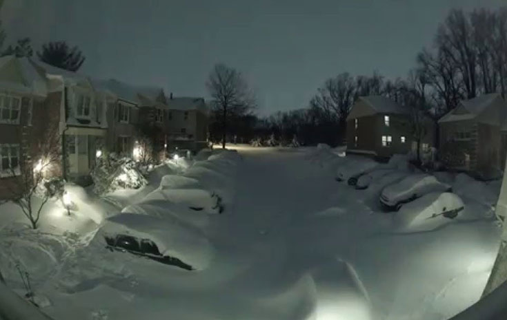 Η επέλαση του χιονιά σε ένα απίστευτο time-lapse βίντεο
