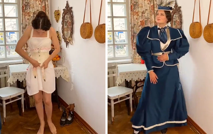 Το να ντυθείς ήταν μια σκέτη ταλαιπωρία για τις γυναίκες του 1896